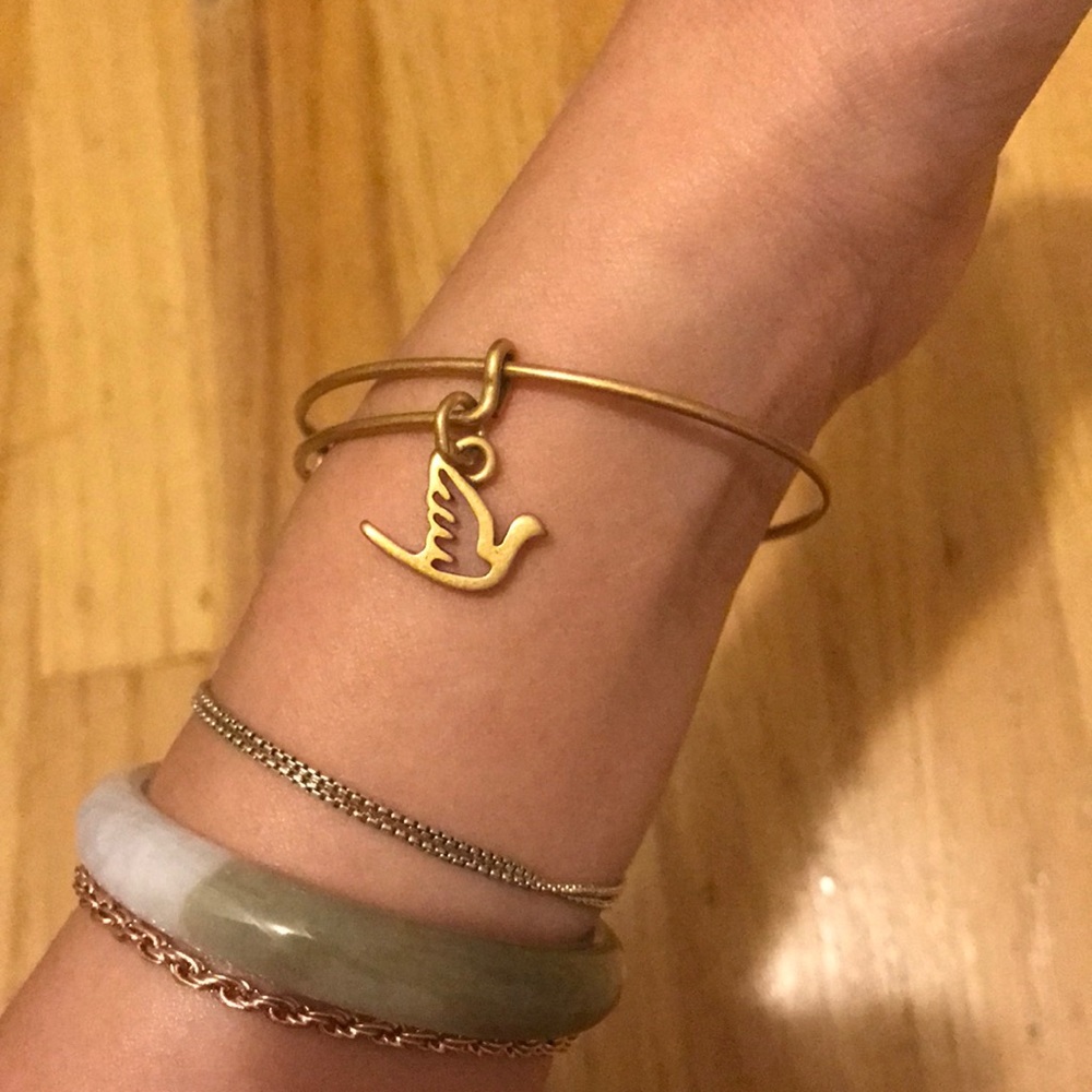 Gold Sparrow Alex and Ani bracelet